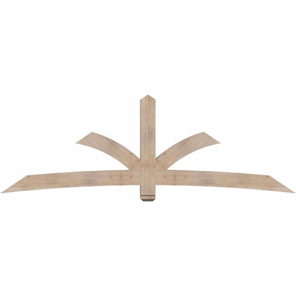 Ekena Millwork Davenport Smooth Timber Gable Bracket, Douglas Fir, 108"W x 36"H x 5 1/2"D x 5 1/2"F, 8/12 Pitch GBW108X36X0606DAV00SDF - main